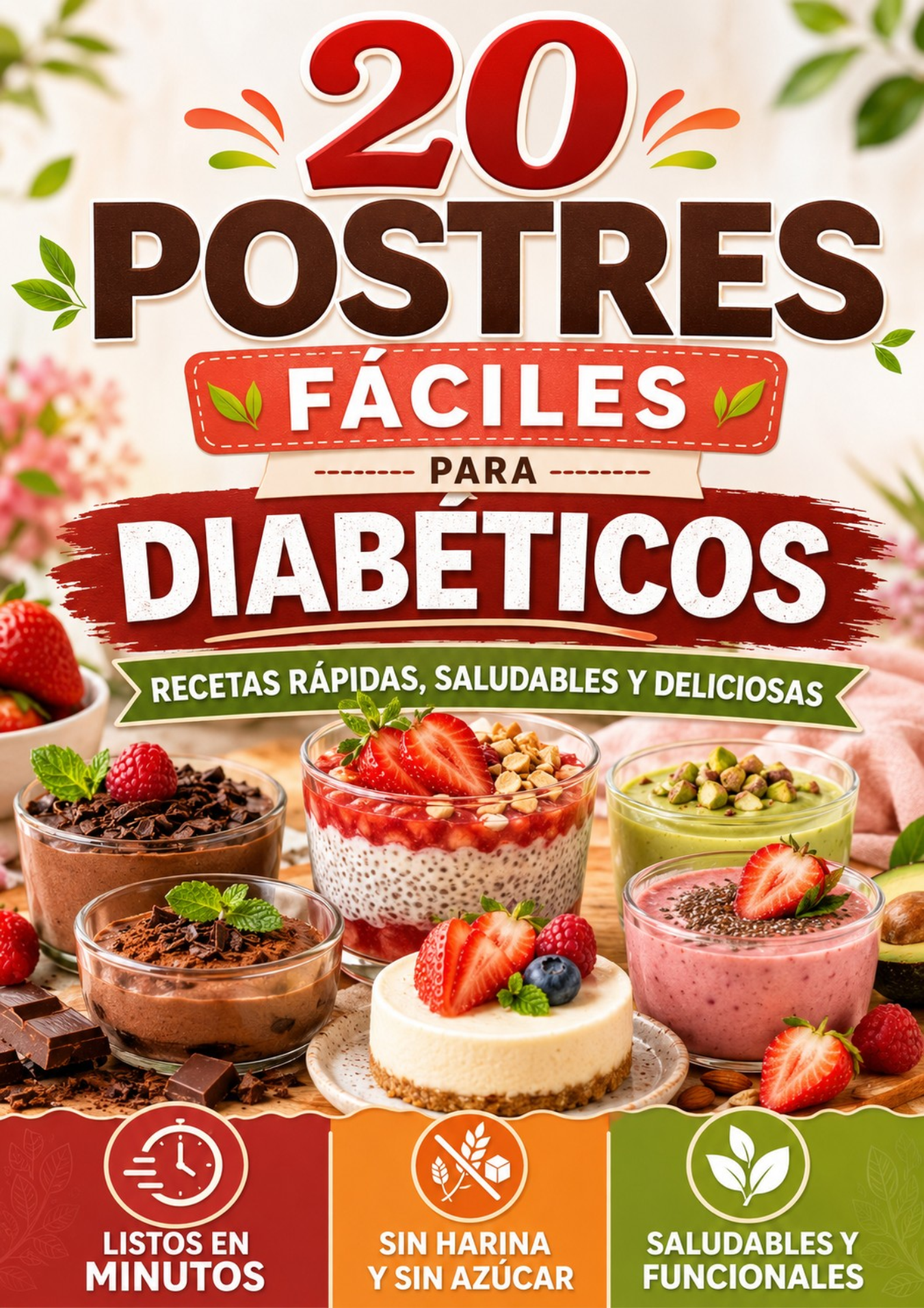 20 Postres Fáciles para Diabéticos